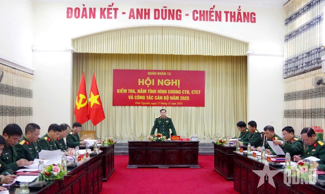 Quân đoàn 12 kiểm tra hoạt động công tác Đảng, công tác chính trị của Sư đoàn 312